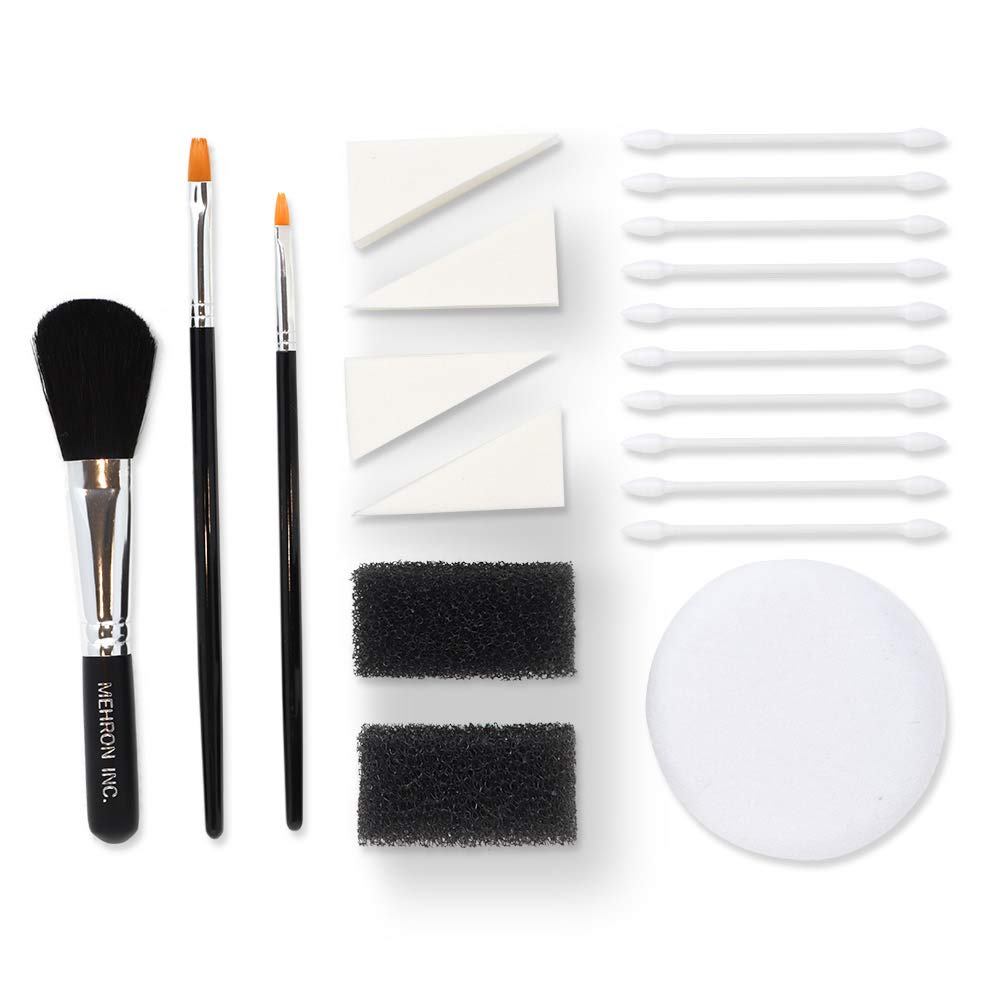 Mehron Makeup All-Pro StarBlend Cake Kit (Dark) - Professional Stage & Special FX Makeup for Theater, Cosplay & Halloween