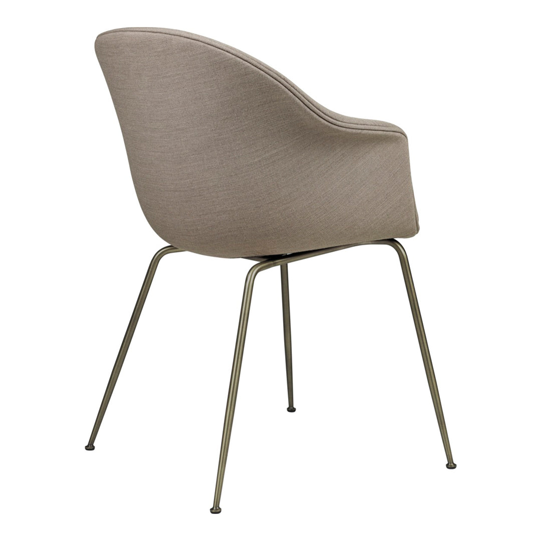 Bat Dining Chair with Conic Base - Fully Upholstered Modern Kitchen Chair for Dining Room, Restaurant & Cafe
