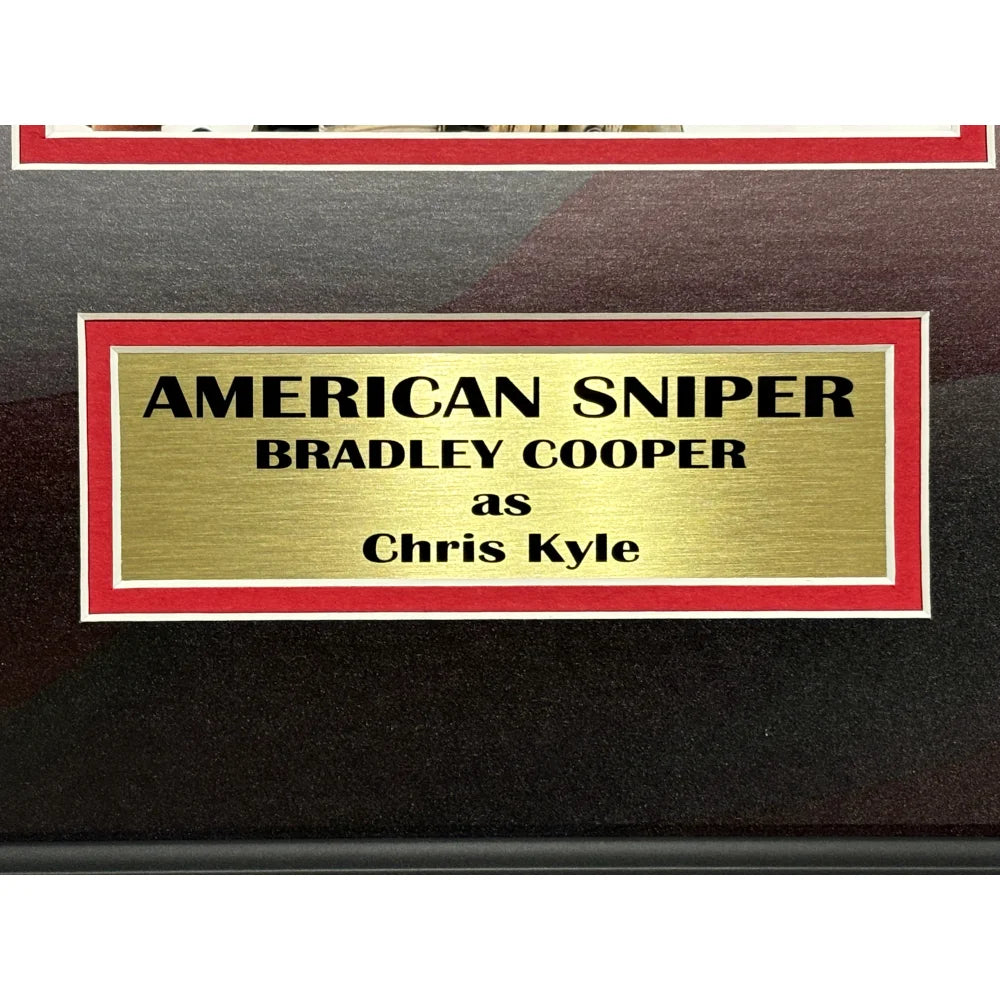 Bradley Cooper Autographed American Sniper Movie Script - Framed Memorabilia with COA & Photo - Perfect for Movie Fans, Collectors & Home Theater Decor