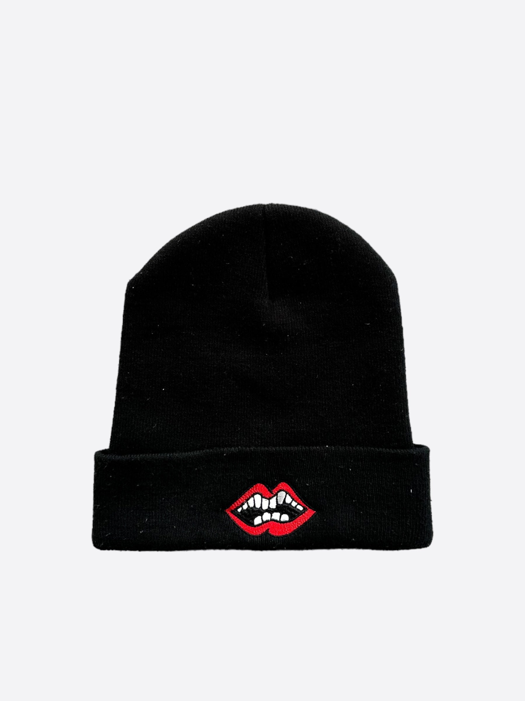 Chrome Hearts Matty Boy Black Chomper Beanie - Stylish Skull Design Knit Hat for Men & Women - Perfect for Winter Fashion, Streetwear & Outdoor Activities