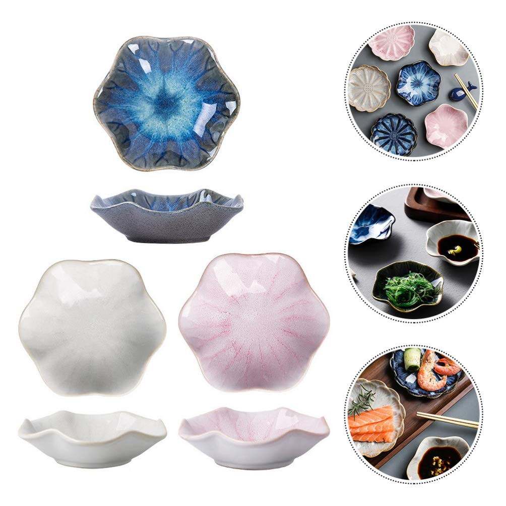 3-Piece Ceramic Dipping Bowls Set - Small Sauce Dishes for Seasoning, Snacks & Desserts - Perfect for Sushi, Soy Sauce, Condiments & Party Appetizers