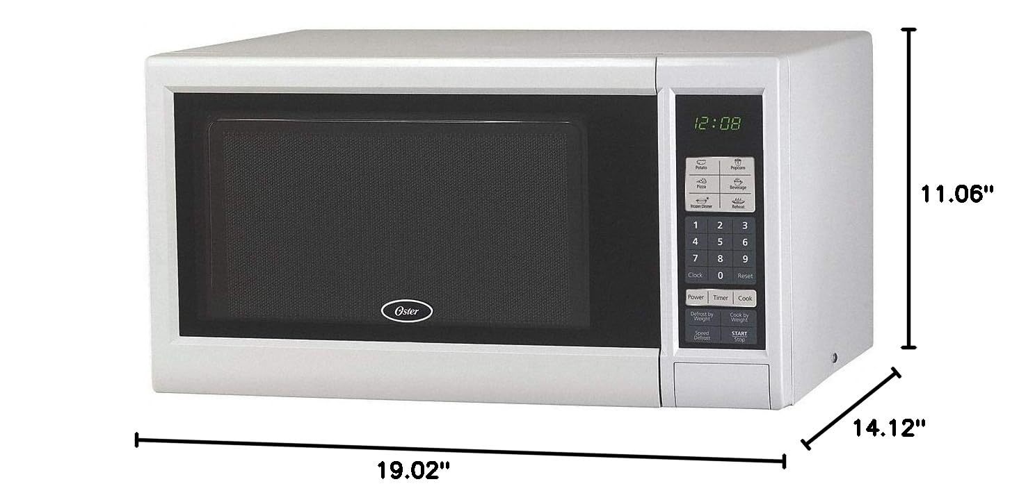 Compact 0.9 Cu Ft White Microwave Oven - 900W Countertop Appliance with 120V/60Hz - Perfect for Small Kitchens, Dorms & Office Break Rooms (Model 21HE86)