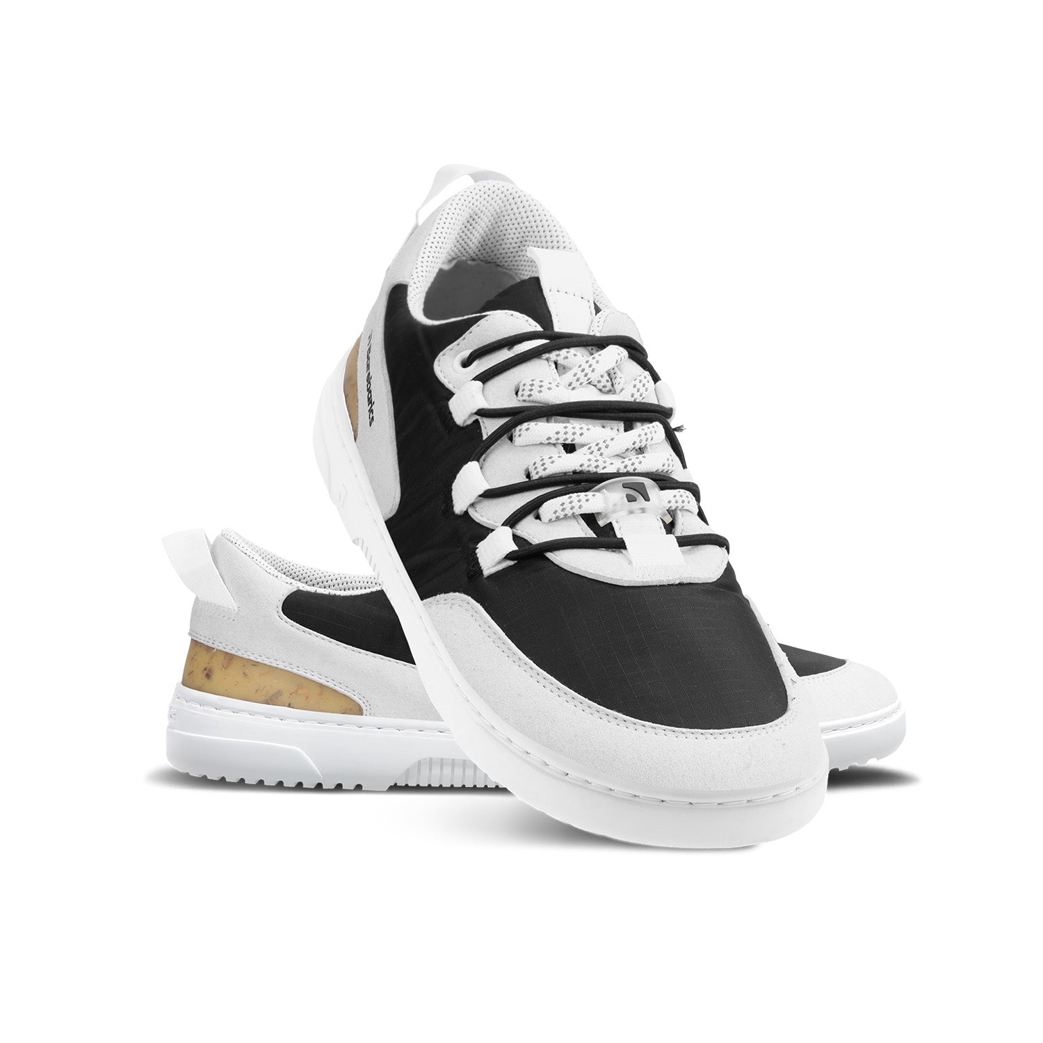 Barebarics Revive Barefoot Sneakers for Women & Men - Light Grey & Black Minimalist Shoes | Trail Running, Gym Workouts & Everyday Comfort [CLEARANCE]