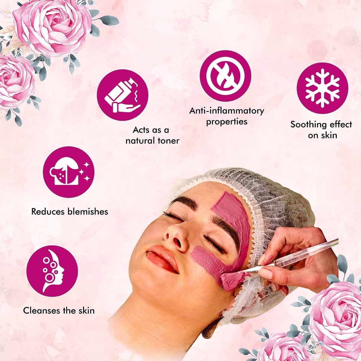 Heilen Biopharm Pink Rose Petal Powder - 100g | Natural Skincare & Body Nourishment | DIY Face Masks, Bath Soaks & Aromatherapy