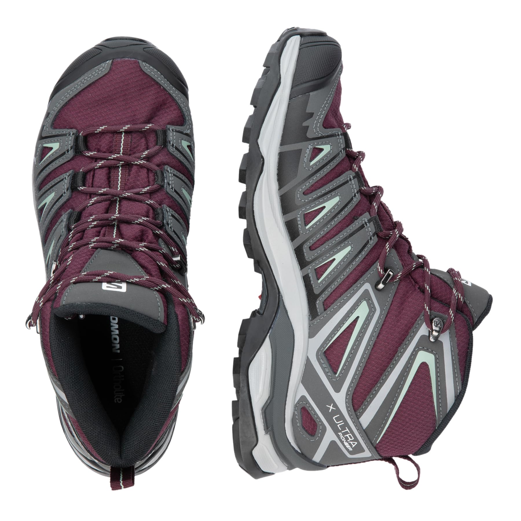 Salomon Women's X Ultra Pioneer Mid ClimaSalomon™ Waterproof Hiking Boots - Lightweight Trail Running Shoes for Outdoor Adventures, Hiking & Backpacking
