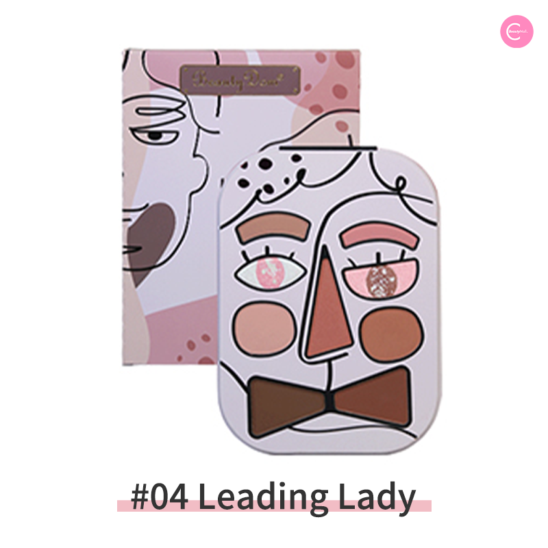 BeautyDom All-in-One Blush, Highlighter & Contour Palette - 3-in-1 Face Makeup Kit for Cheeks, Nose & Jawline - Perfect for Everyday Glam & Professional Makeup Looks
