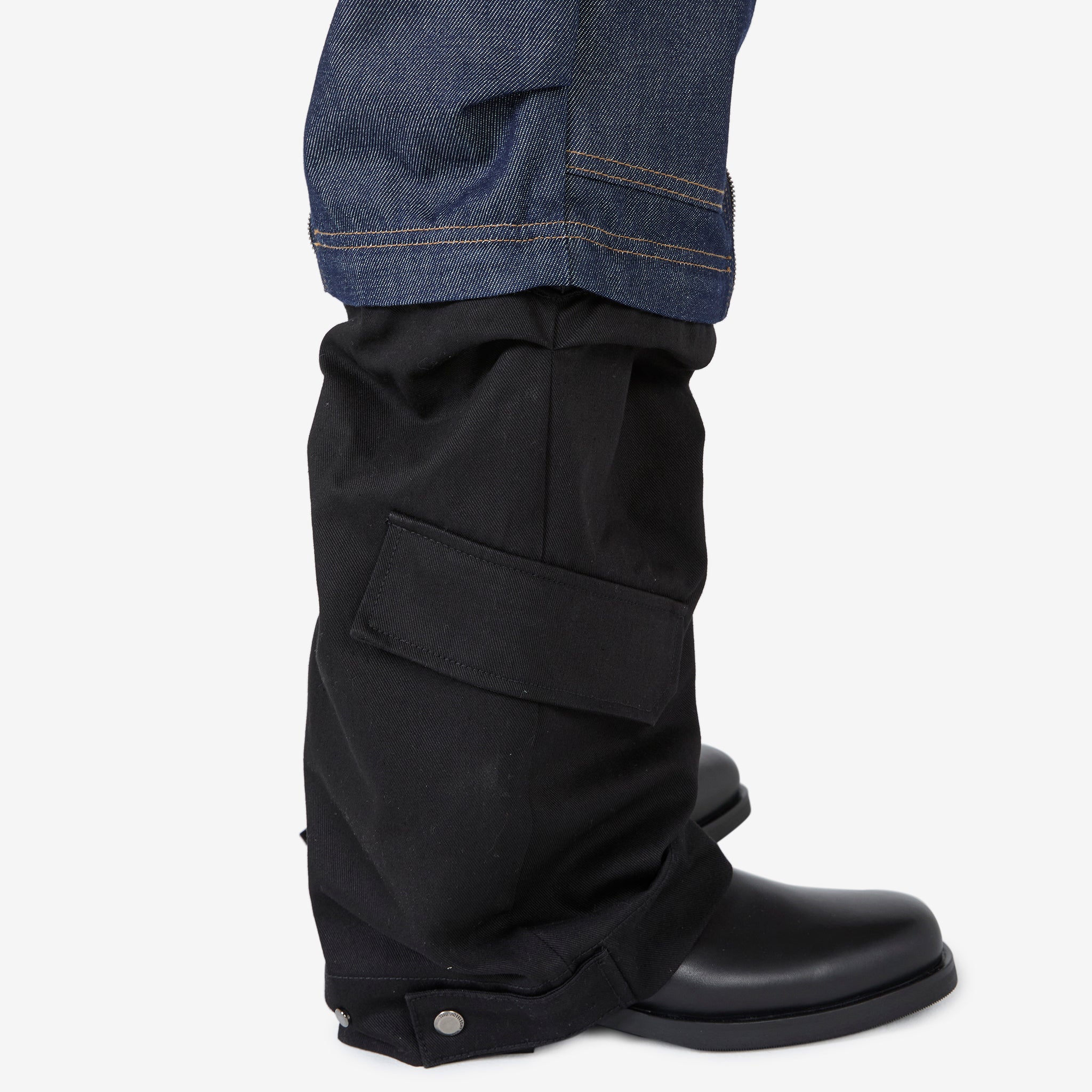 Milly Detachable Carpenter Jeans for Women - Indigo & Black Denim Work Pants | Durable & Stylish Workwear for Construction, DIY Projects & Casual Outfits