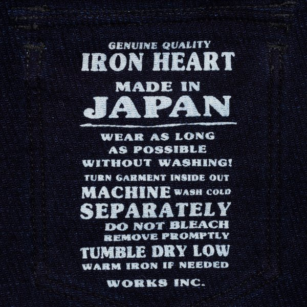 Iron Heart IHSH-208 Kersey Western Shirt in Indigo - Durable Denim Workwear for Cowboy Style & Outdoor Adventures