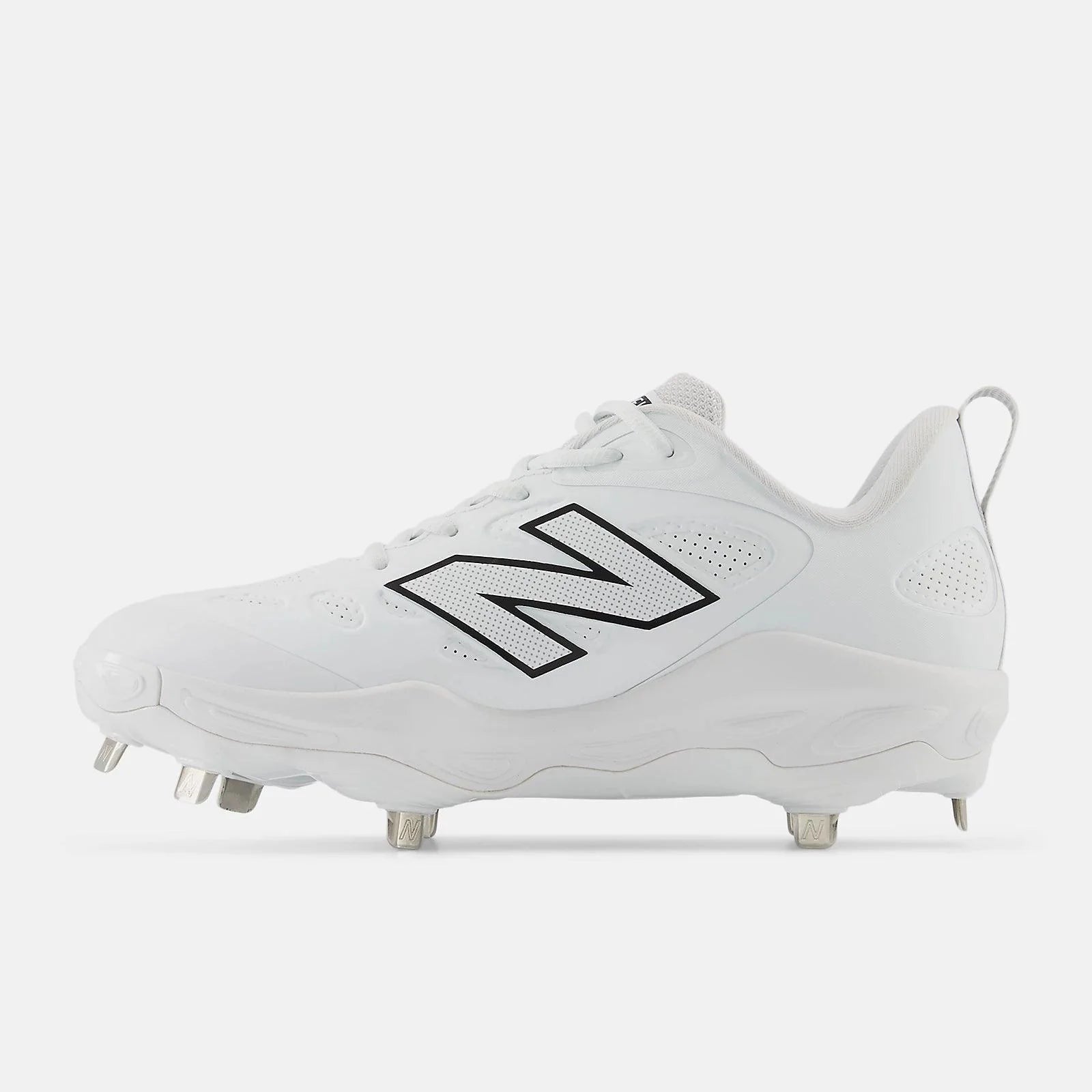 New Balance Women's Fresh Foam X Velo v4 Metal Fastpitch Softball Cleats - Synthetic White (SMVELOS4) | Lightweight & Supportive for Competitive Games & Training