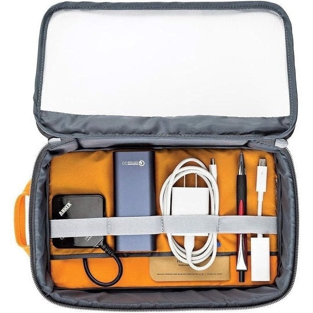 Lowepro GearUp Large Camera Bag - Durable Dark Grey & Green Line DSLR Case for Photographers - Perfect for Travel, Hiking & Outdoor Photography