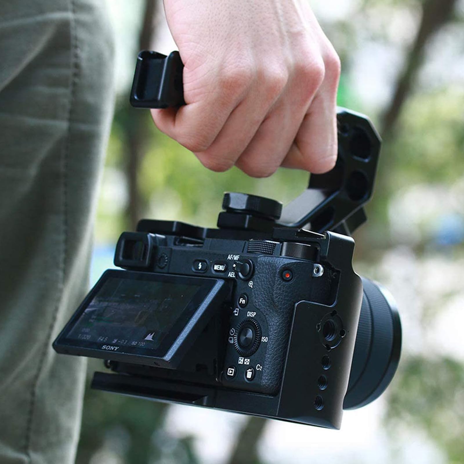 TopHandle DSLR Camera Cage Handle with 3/8