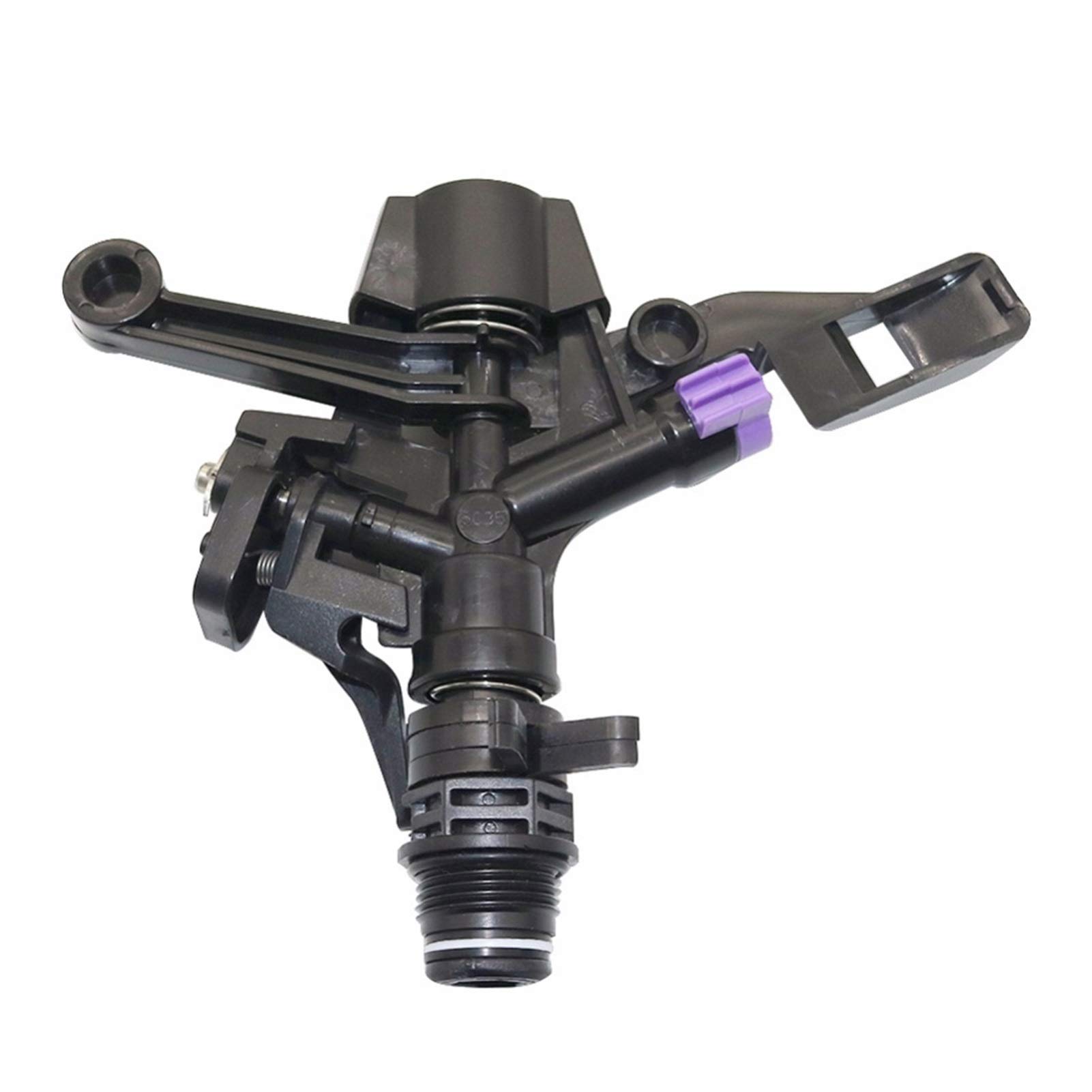 Adjustable Rotary Garden Sprinkler with Double Nozzle - 3/4