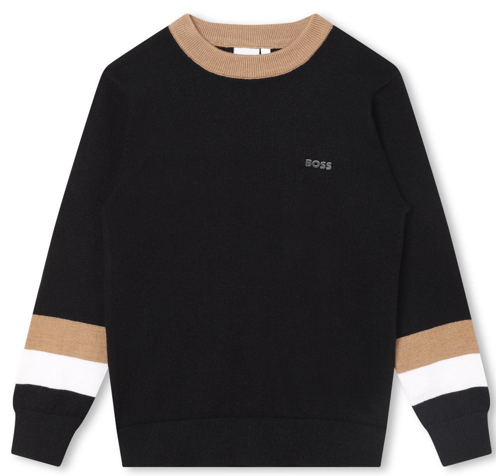 HUGO BOSS Men's Premium Knit Sweater - Slim Fit Pullover for Business Casual & Office Wear (Style 4A 16A) | Perfect for Fall Winter Seasons, Date Nights & Formal Events