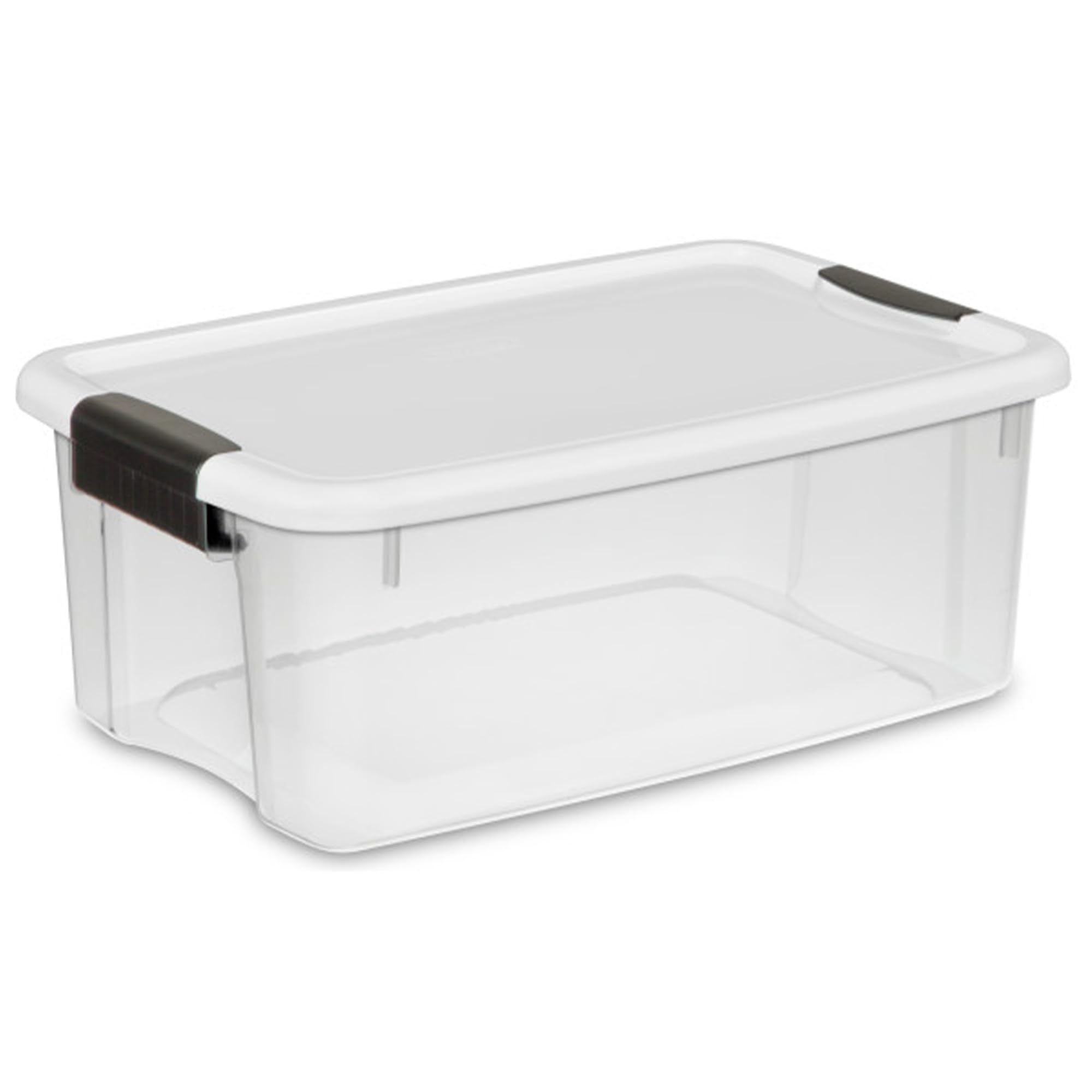 Sterilite 4-Pack 116 Quart & 6-Pack 18 Quart Heavy Duty Clear Stackable Storage Bins with Latch Lids - Plastic Organizing Containers for Closet, Garage, and Home Organization