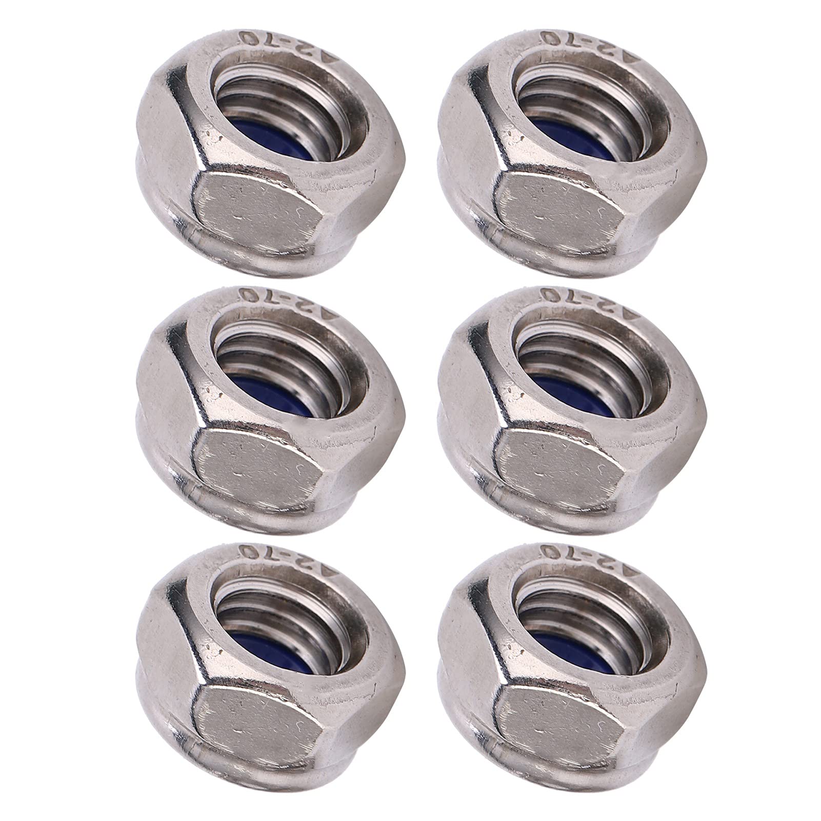 50Pcs High-Quality Self-Locking Lock Nuts - Durable Compact Hardware Tools for Industrial & DIY Projects - Perfect for Machinery Assembly, Automotive Repairs & Home Improvement
