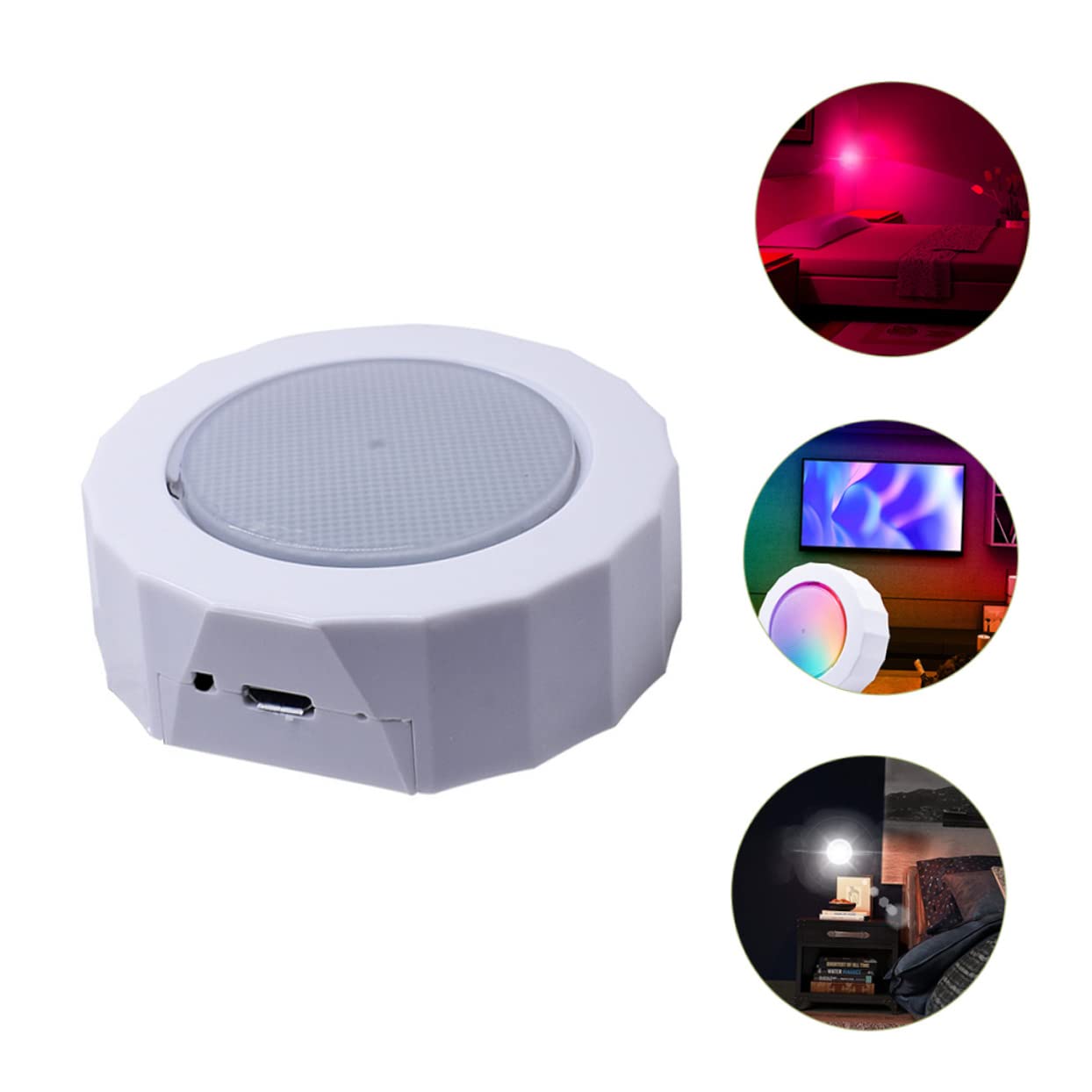 Garneck Rechargeable USB LED Night Light - Dimmable Bedside Lamp for Bedroom, Nursery & Reading | Warm White Toast Design Small Night Lamp for Kids & Adults