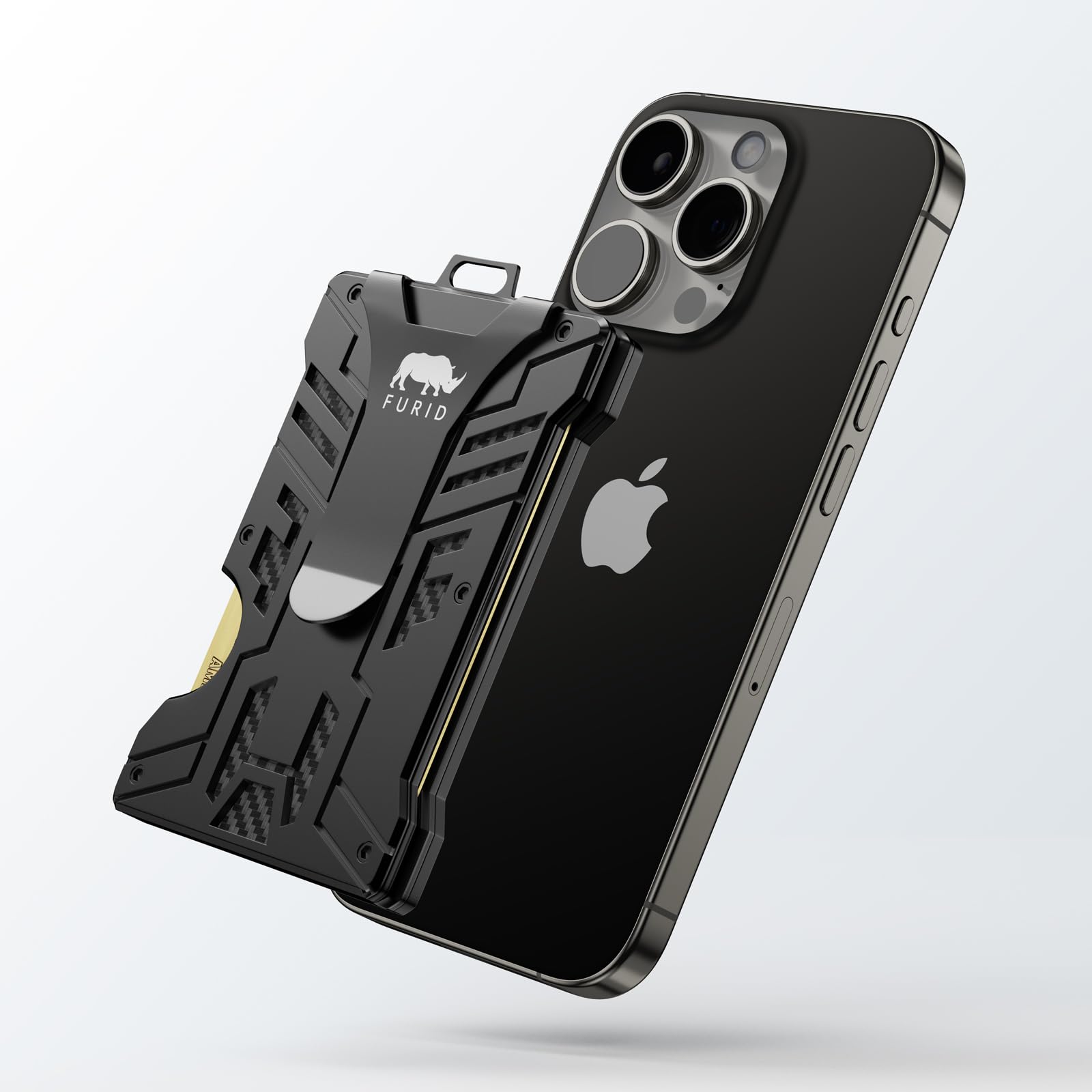 Magnetic Slim Wallet for iPhone 15/14/13/12 Pro Max | Apple MagSafe Compatible Card Holder with Money Clip | RFID Blocking Minimalist Wallet (Black) | Perfect for Travel, Business & Everyday Use