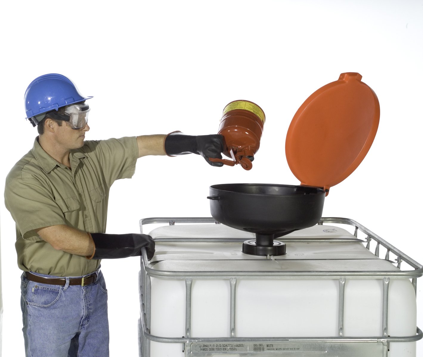 UltraTech 0656 Large Polyethylene Ultra-Drum Funnel - 22