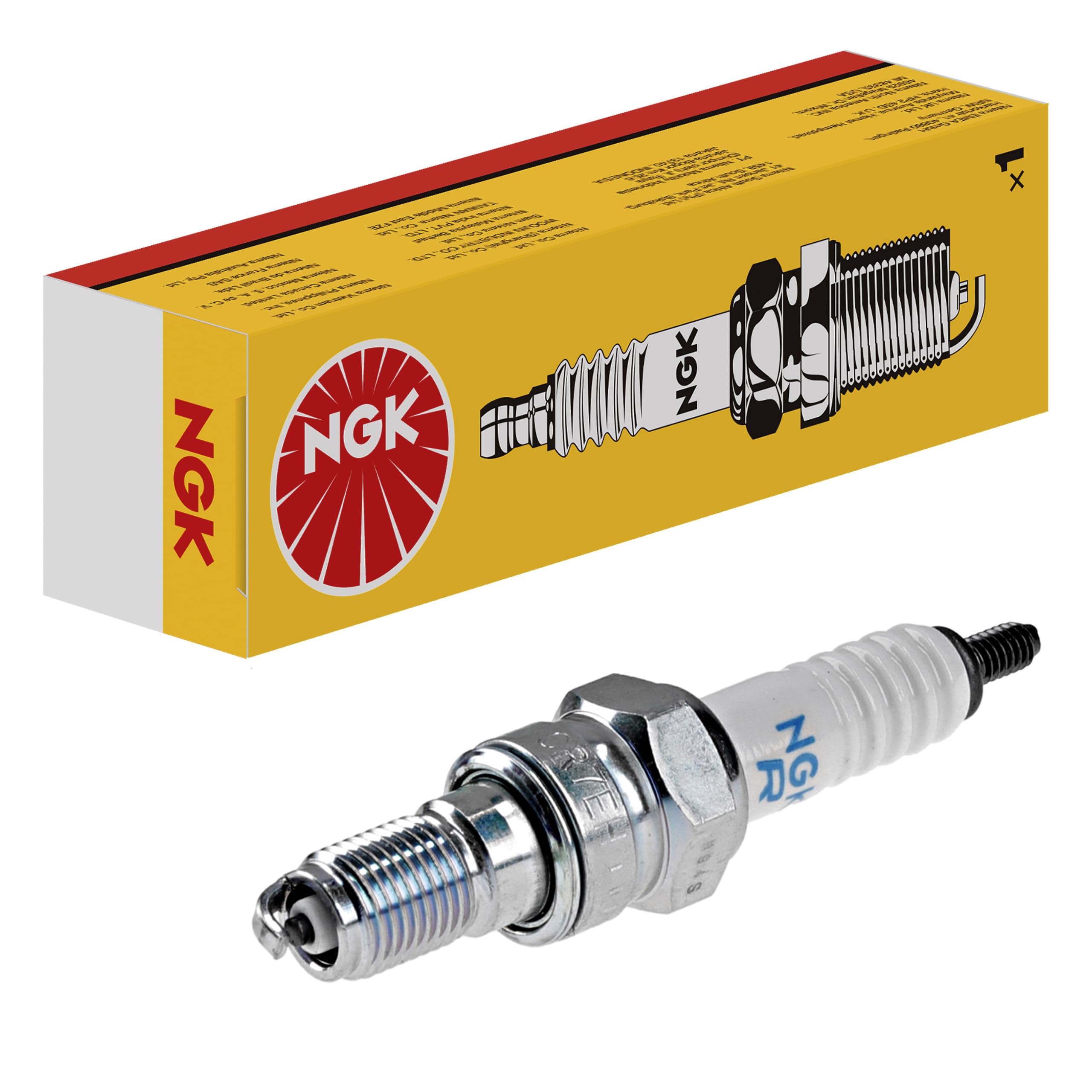 NGK 3486 CR7EH-9 Standard Spark Plug - Pack of 1 | Compatible with Honda, Toyota, Ford & More | High Performance Spark Plug for Cars, Trucks & Motorcycles | Improves Engine Efficiency & Fuel Economy