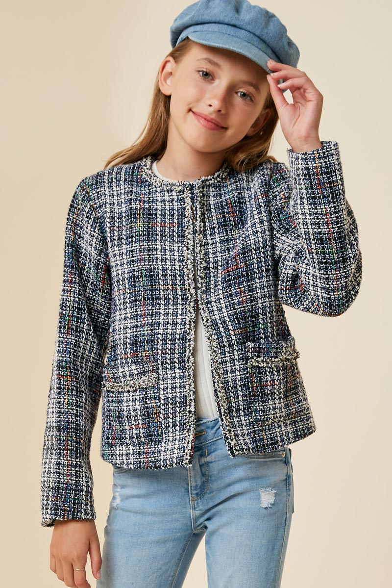 Stylish Tweed Square Pocket Jacket for Men & Women - Vintage Fashion Outerwear for Fall & Winter | Perfect for Office, Dating & Casual Outfits