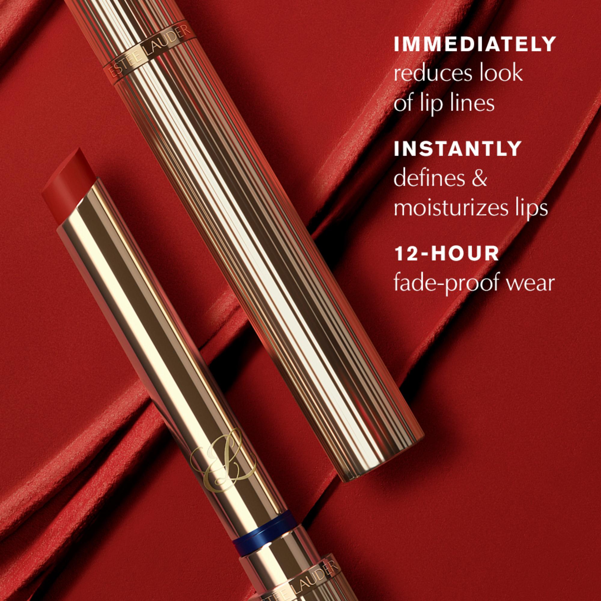 Estee Lauder Pure Color Explicit Silk Matte Lipstick 0.7oz - Long Lasting Matte Lipstick in Shade 101 Static - Perfect for Everyday Wear, Date Night & Special Occasions