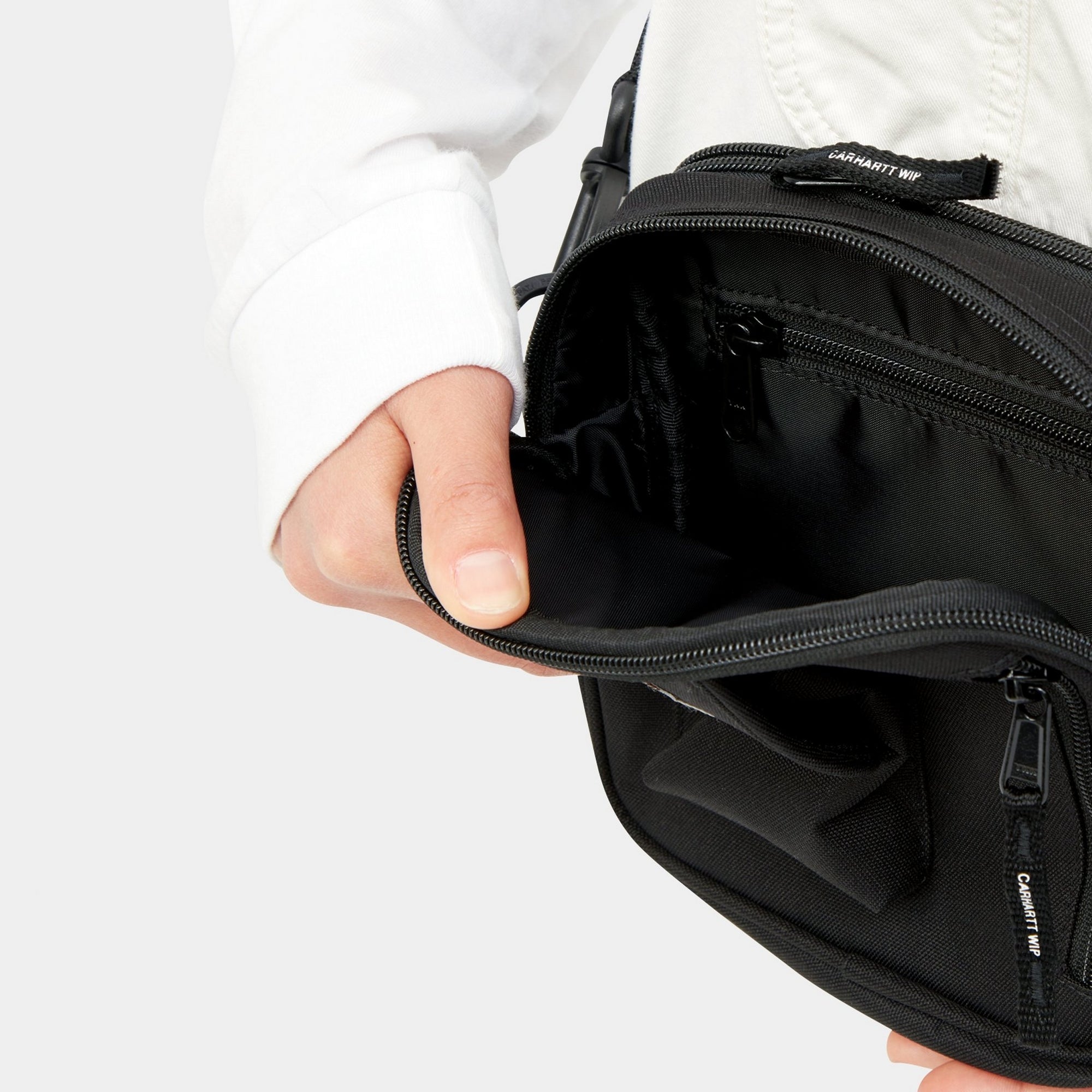 Stylish Black Essentials Bag for Women & Men - Perfect for Travel, Work, and Everyday Use