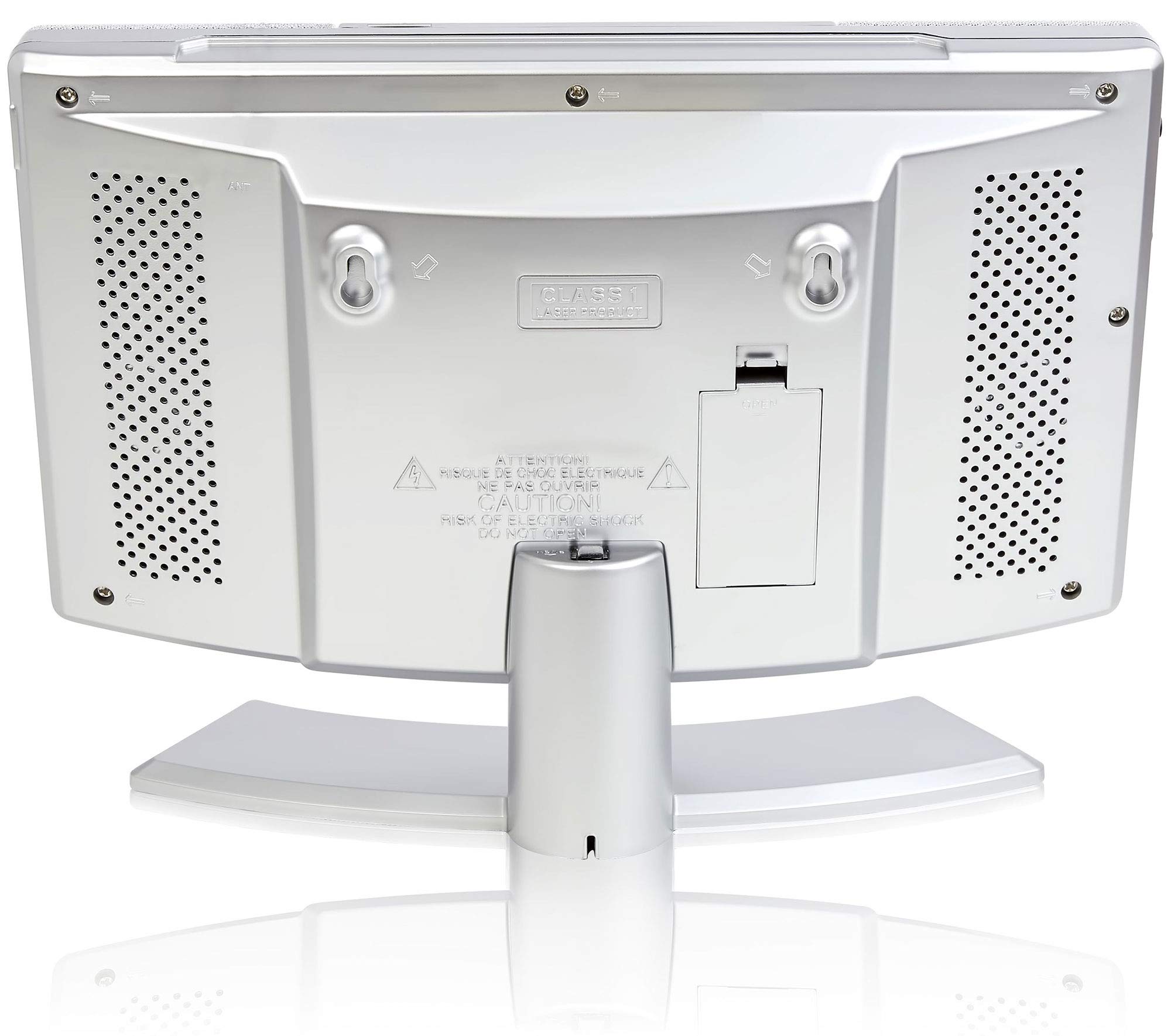 Portable CD Player with Built-in Speakers & FM Radio - Vertical Design, Remote Control, Wall Mount or Desktop Stand - Perfect for Bedroom, Office, and Home Entertainment - MC-5220