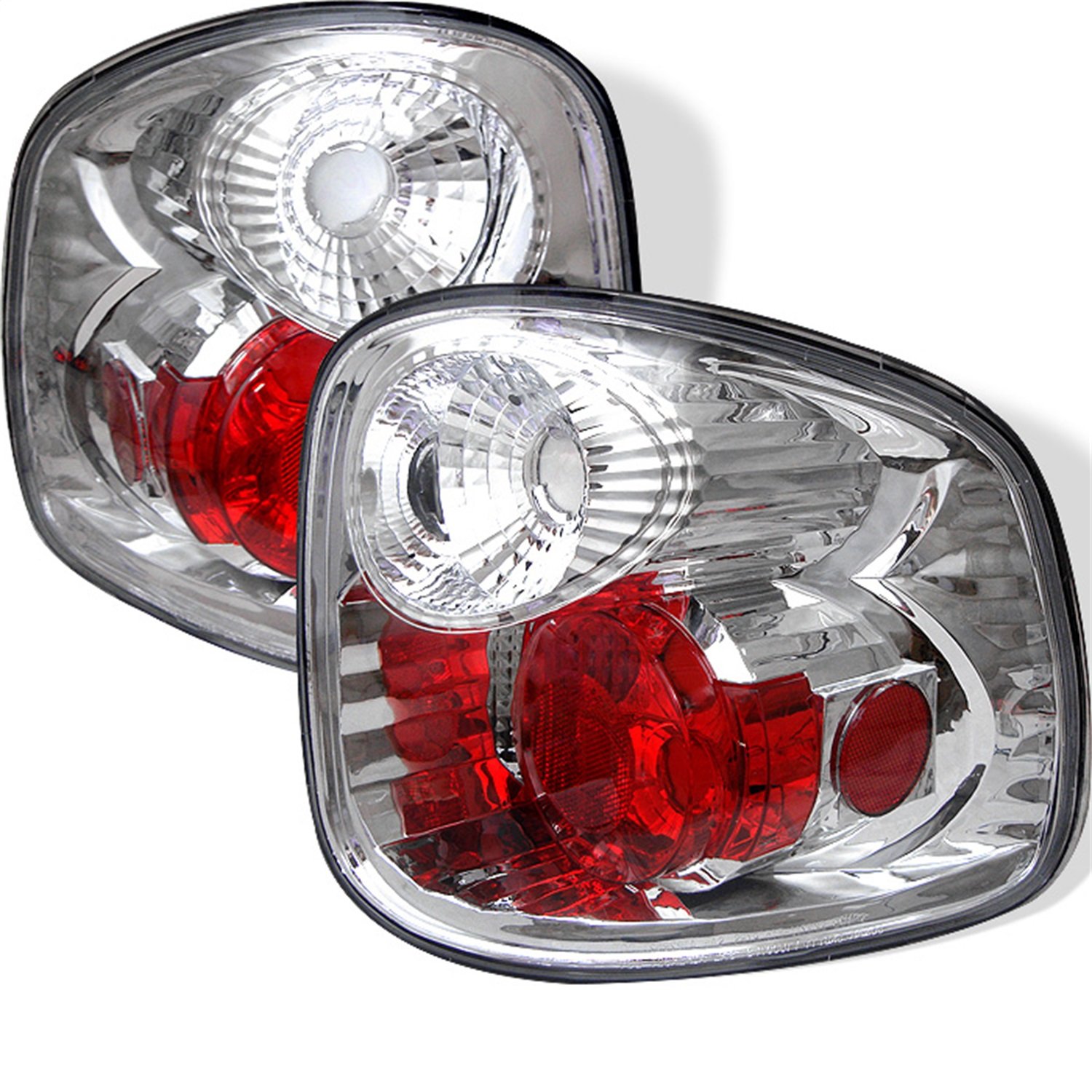 Spyder Auto 5003386 Euro Style LED Tail Lights - Chrome/Clear Lens - Compatible with [Vehicle Model] - Enhances Visibility & Style for Night Driving & Car Shows