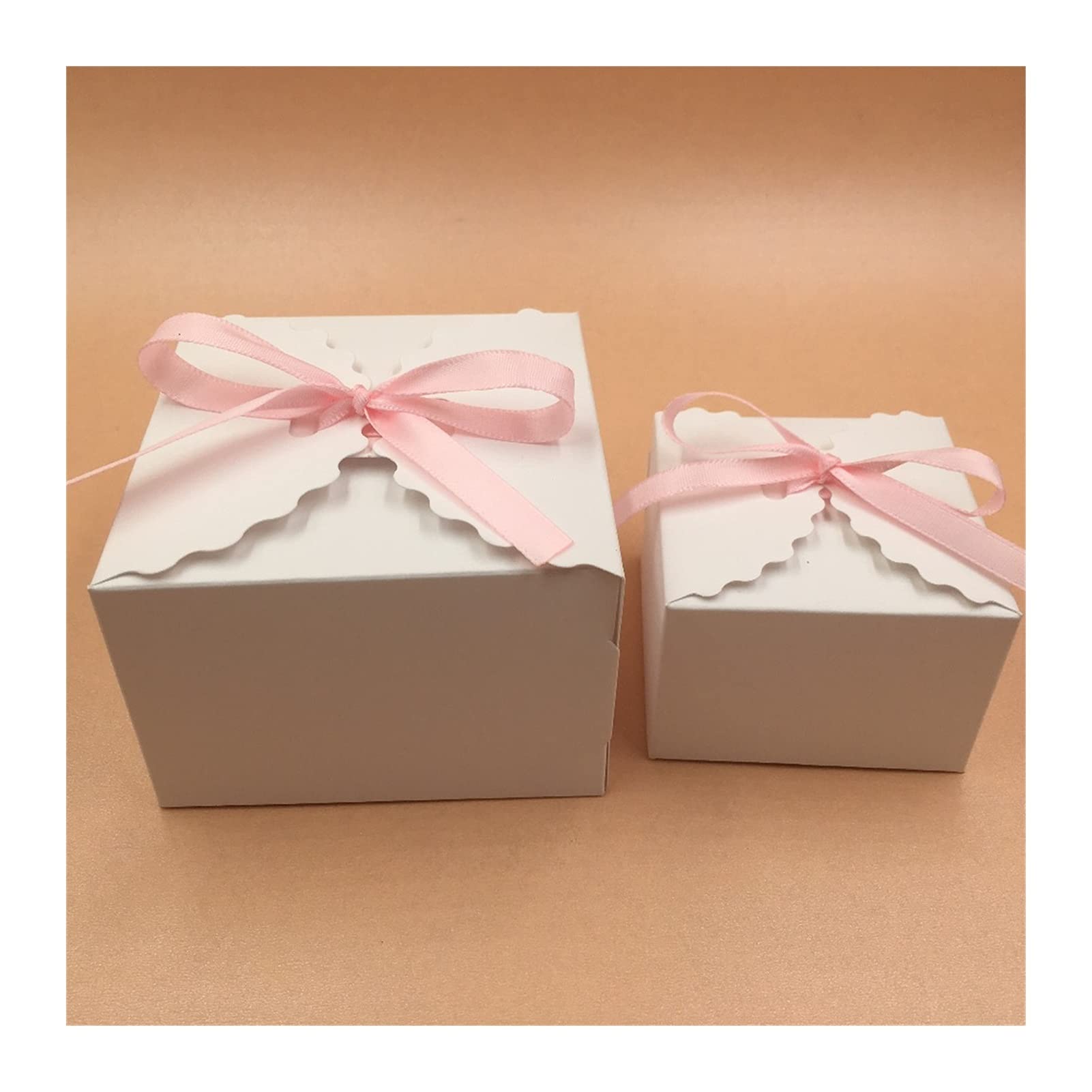 30-Piece Set of Red Candy Gift Boxes 6.5x6.5x4.5cm - Perfect for Party Favors, Wedding Treats & Holiday Snack Packaging