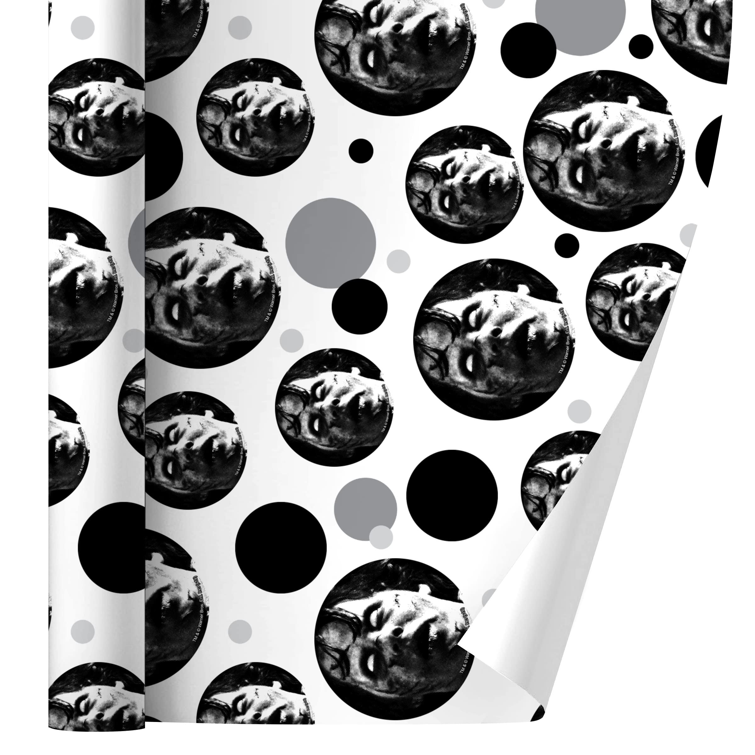 The Exorcist Regan Horror Movie Gift Wrap Paper Roll - Scary Halloween Party Decorations, Birthday Wrapping, Christmas Present Paper