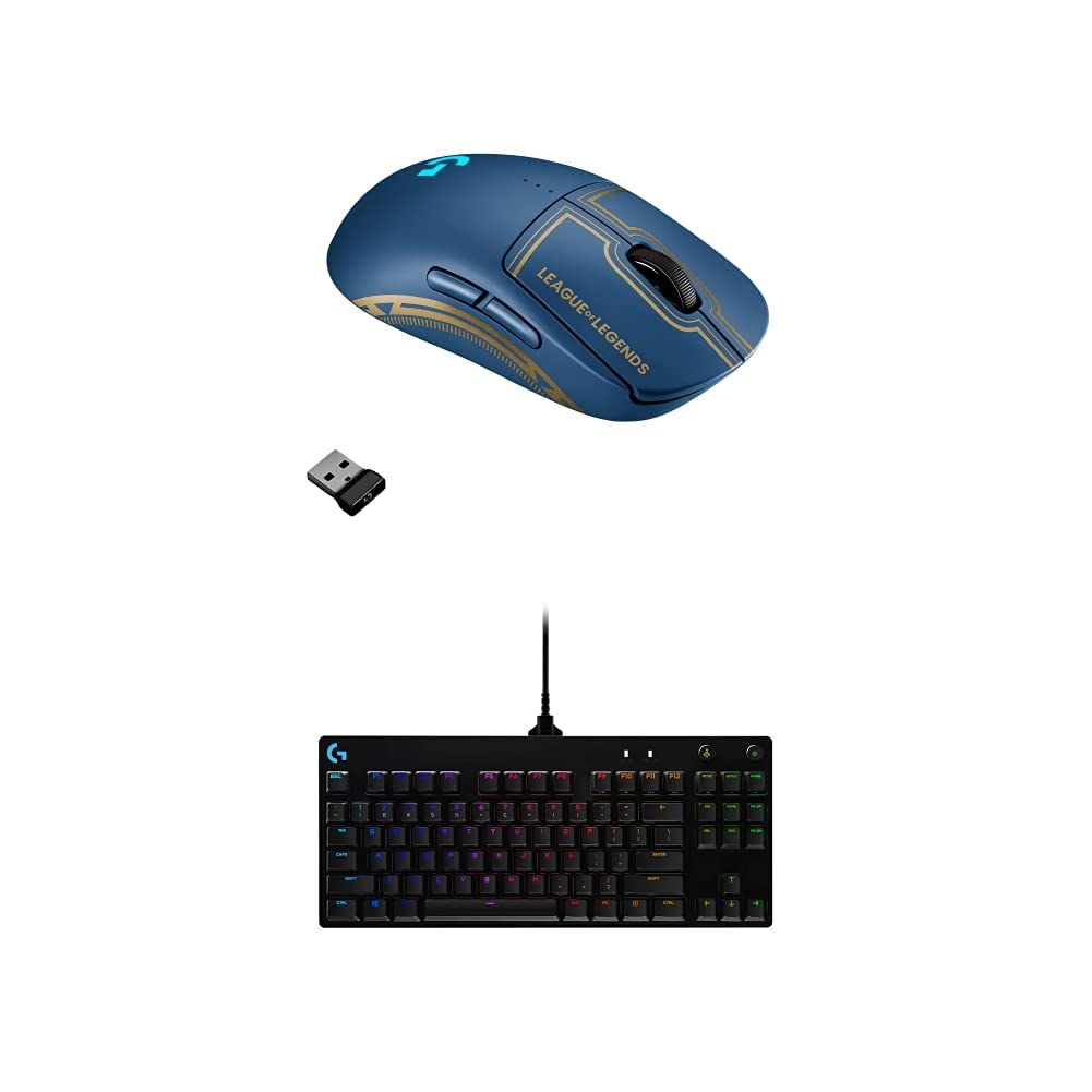 Logitech G PRO Wireless Gaming Mouse & PRO Mechanical Gaming Keyboard Bundle - League of Legends Edition | Esports, FPS, MOBA Gaming Gear for PC & Mac | Perfect for Competitive Gaming & Streaming