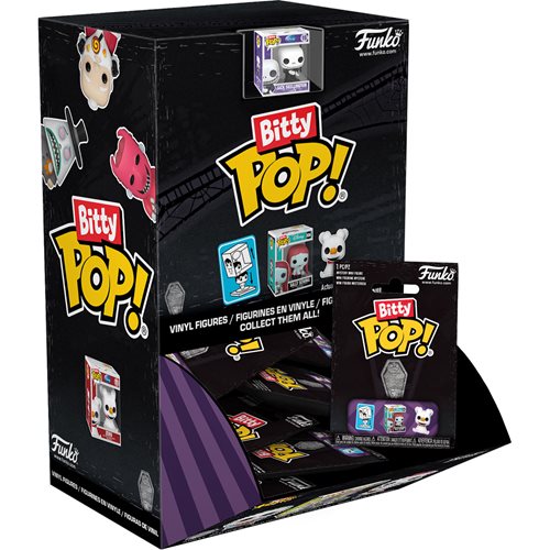 Bitty Pop! The Nightmare Before Christmas Mystery Blind Pack - Collectible Mini Figures for Halloween & Christmas Decor, Gift, Party Favors