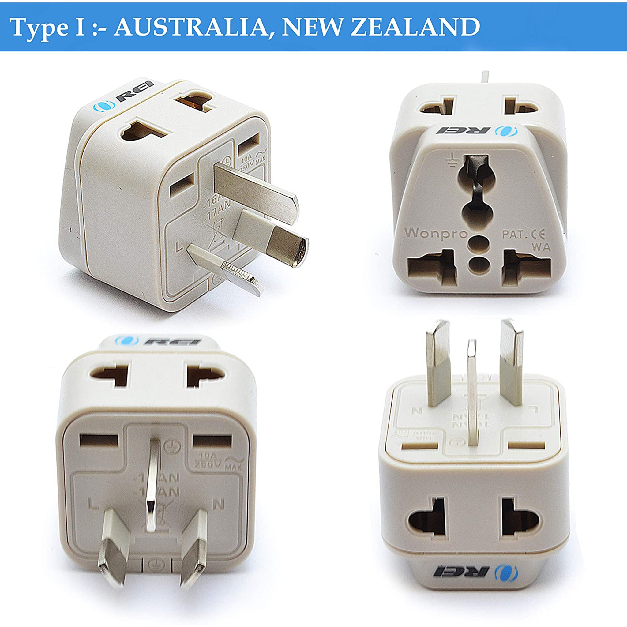 Universal International Travel Adapter Plug - All-in-One Compact Design for Worldwide Use (DB7 SET) - Perfect for Business Trips, Vacations & Global Travel Accessories
