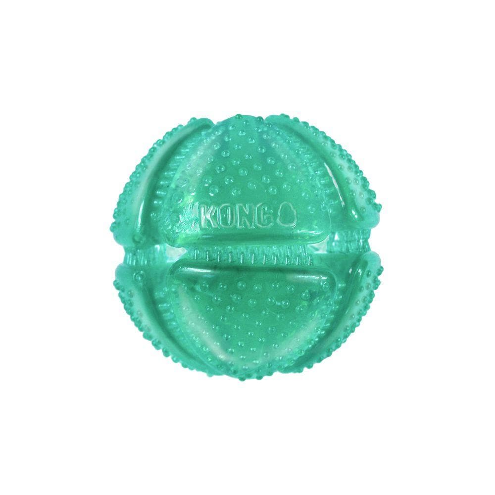 Squeezz® Dental Ball for Dogs - Chew Resistant Teeth Cleaning Toy - Perfect for Puppy Teething, Dental Hygiene & Playtime at Home or Outdoors