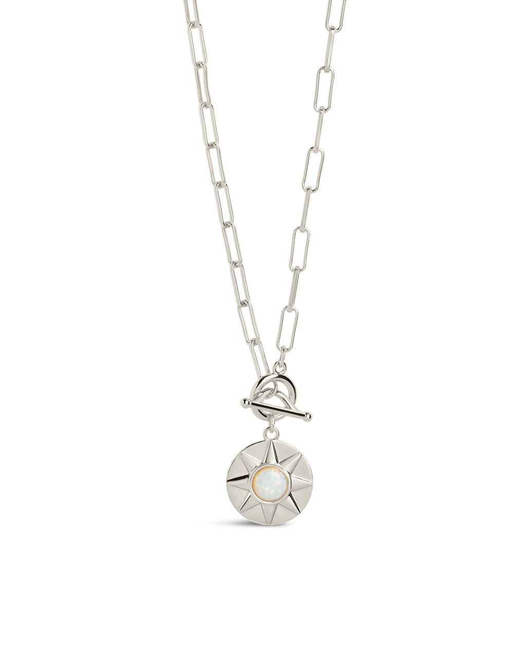 Sunni Opal Disk Toggle Necklace - Elegant Handmade Jewelry for Women | Perfect for Casual Wear, Date Nights & Special Occasions