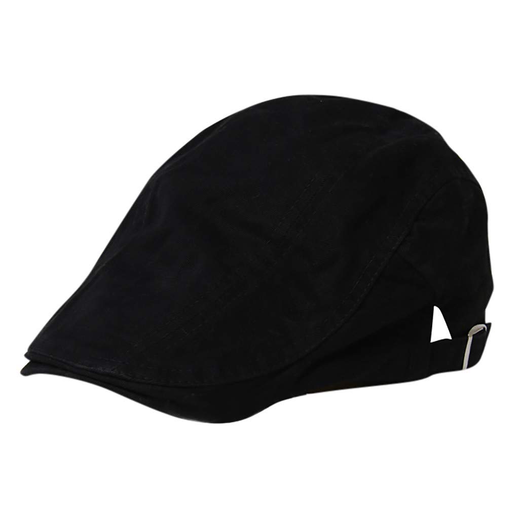 Stylish Solid Color Beret Hats - Breathable Cotton Adjustable Baseball Caps for Men & Women - Perfect for Sun Protection, Casual Wear & Outdoor Activities