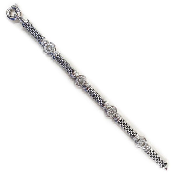 14K White Gold Diamond Tennis Bracelet for Women - Elegant & Sparkling Jewelry Gift for Anniversary, Birthday, Valentine's Day | Perfect for Parties, Weddings & Special Occasions