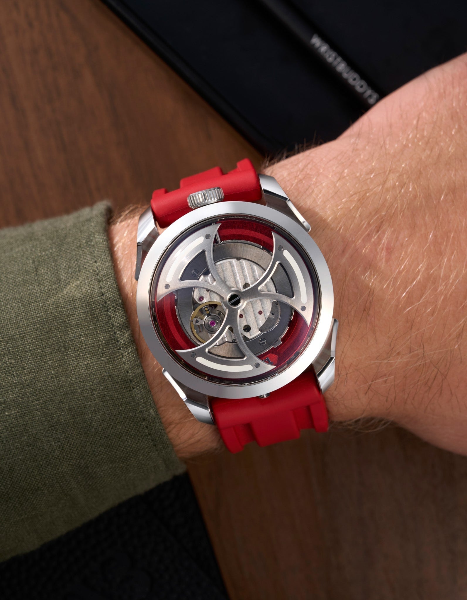 Premium Rubber Watch Strap for MB&F M.A.D.1 Red Edition - Durable, Comfortable Replacement Band for Luxury Watches | Perfect for Daily Wear, Sports & Special Occasions