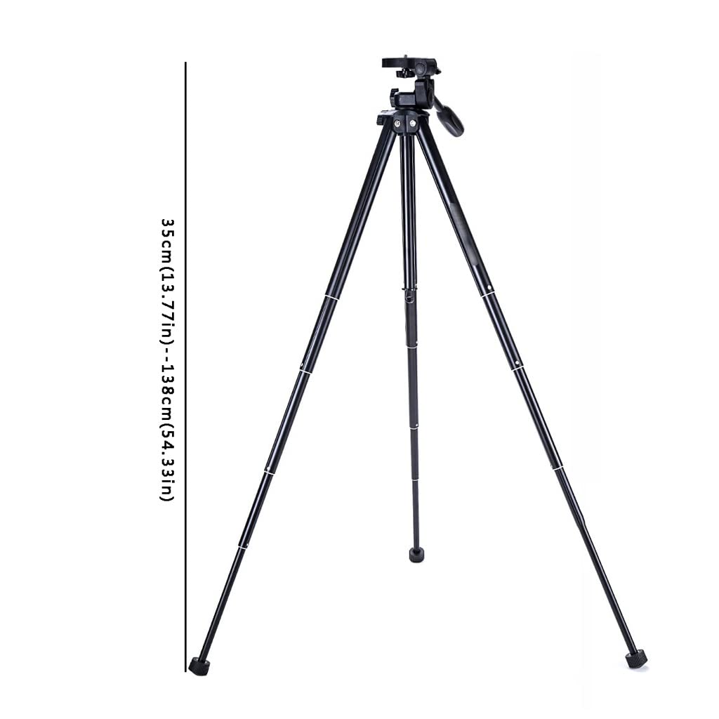 KUNYTLINN Adjustable Projector Stand - Portable Tripod for Camera, SLR, Telescope, Home Theater & Office Meetings | Heavy Duty Black Metal Base | Perfect for Indoor & Outdoor Photography, Presentations & Movie Nights