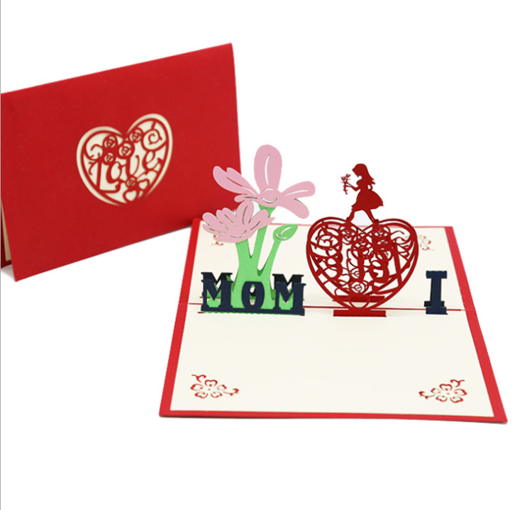 Beautiful Handmade Mother's Day Card - Floral Design with Heartfelt Message - Perfect for Mom's Birthday, Anniversary & Special Occasions