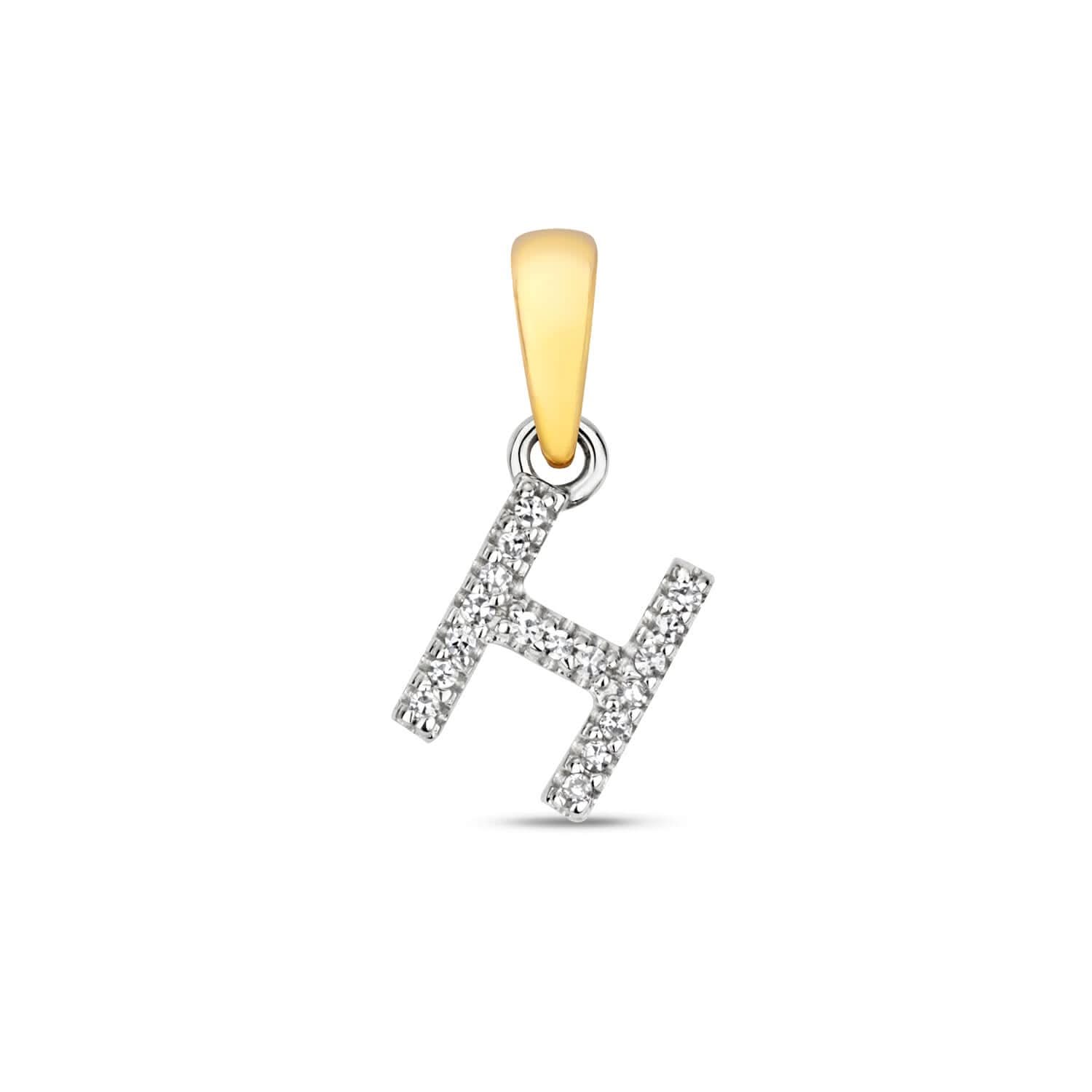 Personalized Diamond Initial Necklace - 9K Solid Gold A-Z Monogram Pendant for Women - Perfect Gift for Birthday, Anniversary & Valentine's Day