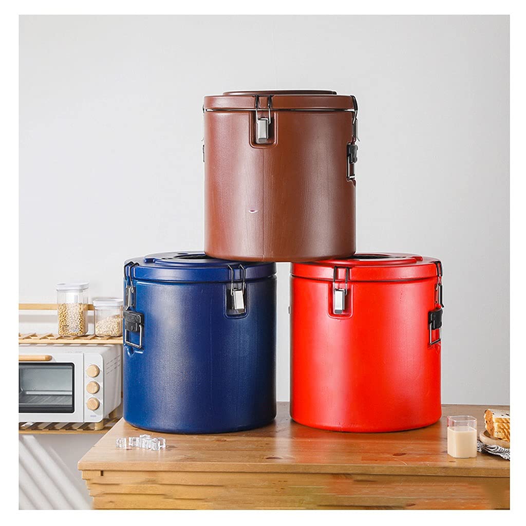 Stainless Steel Insulated Ice Bucket for Parties & Cocktails - 5L Capacity with Clamp, Perfect for Wine, Champagne, Beer Cooling - Great for Outdoor Picnics, BBQs, Weddings & Home Entertaining (Brown)