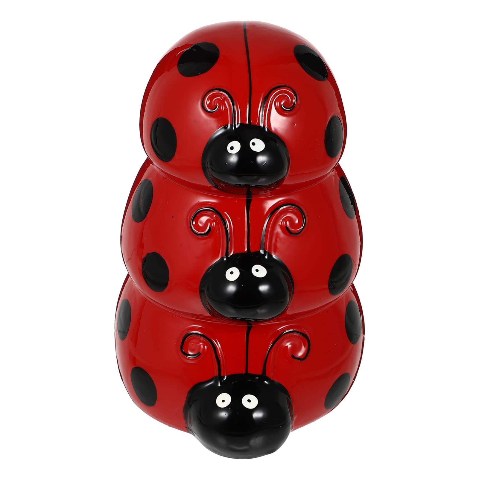 Ladybug Shaped Ceramic Piggy Bank - Cute Insect Money Saving Pot for Kids, Birthday Gift & Nursery Decor - Perfect for Teaching Children to Save Money & Organize Coins
