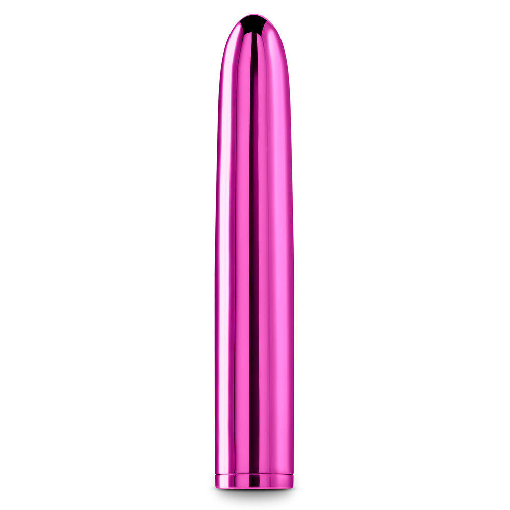 Chroma 7 Rechargeable Metallic Multispeed Straight Vibrator - Powerful Personal Massager for Relaxation & Intimate Pleasure - Perfect for Home Use & Couples Play