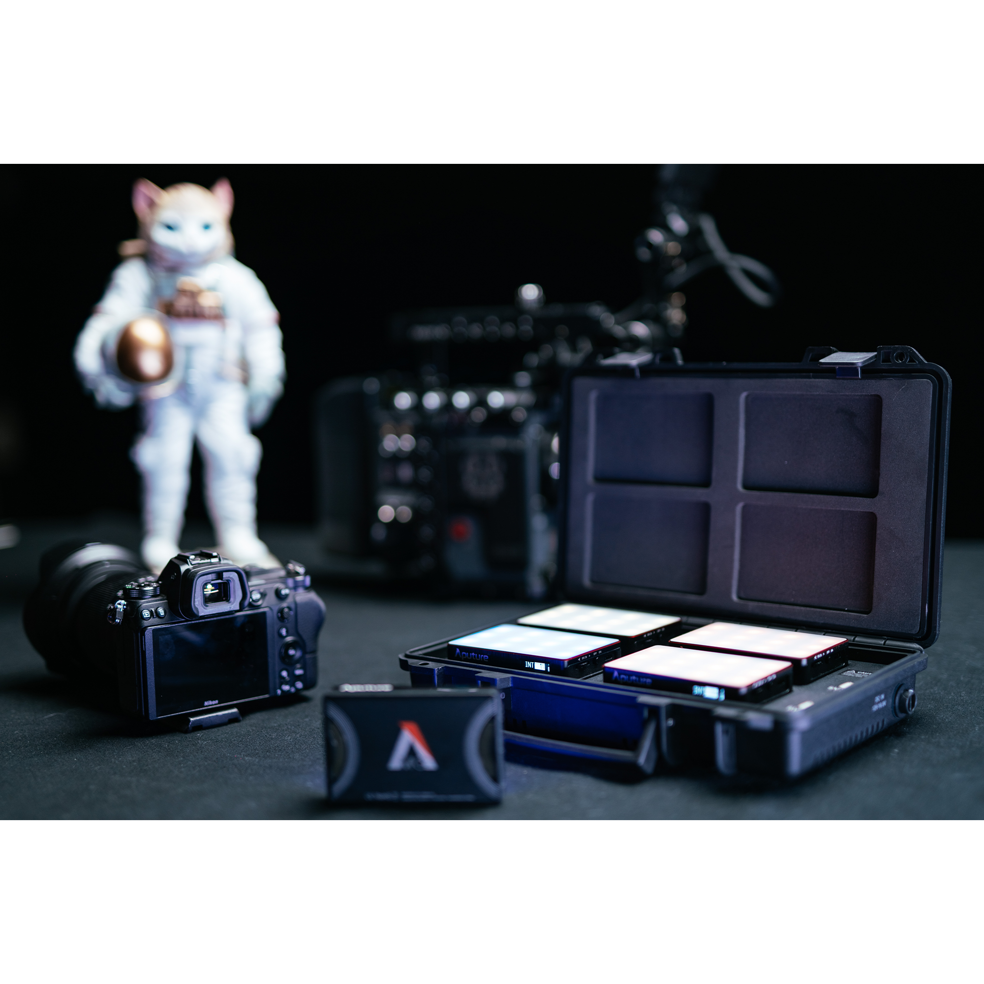 Aputure MC 4 Light Travel Kit with Charging Case - Professional RGB LED Video Light for Photography, Videography & Content Creation - Perfect for YouTube, TikTok & Travel Vlogging