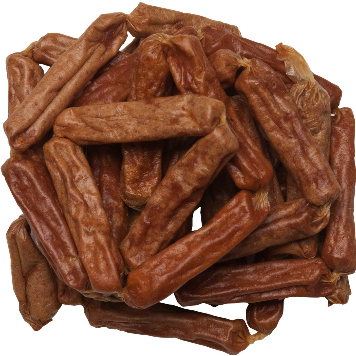 Natural Value Chicken Sausages Dog Treats - Soft Jerky for Large & Small Breeds - Healthy Grain-Free, Gluten-Free, Wheat-Free & Soy-Free Pet Snacks - Perfect for Training Rewards & On-the-Go Treats