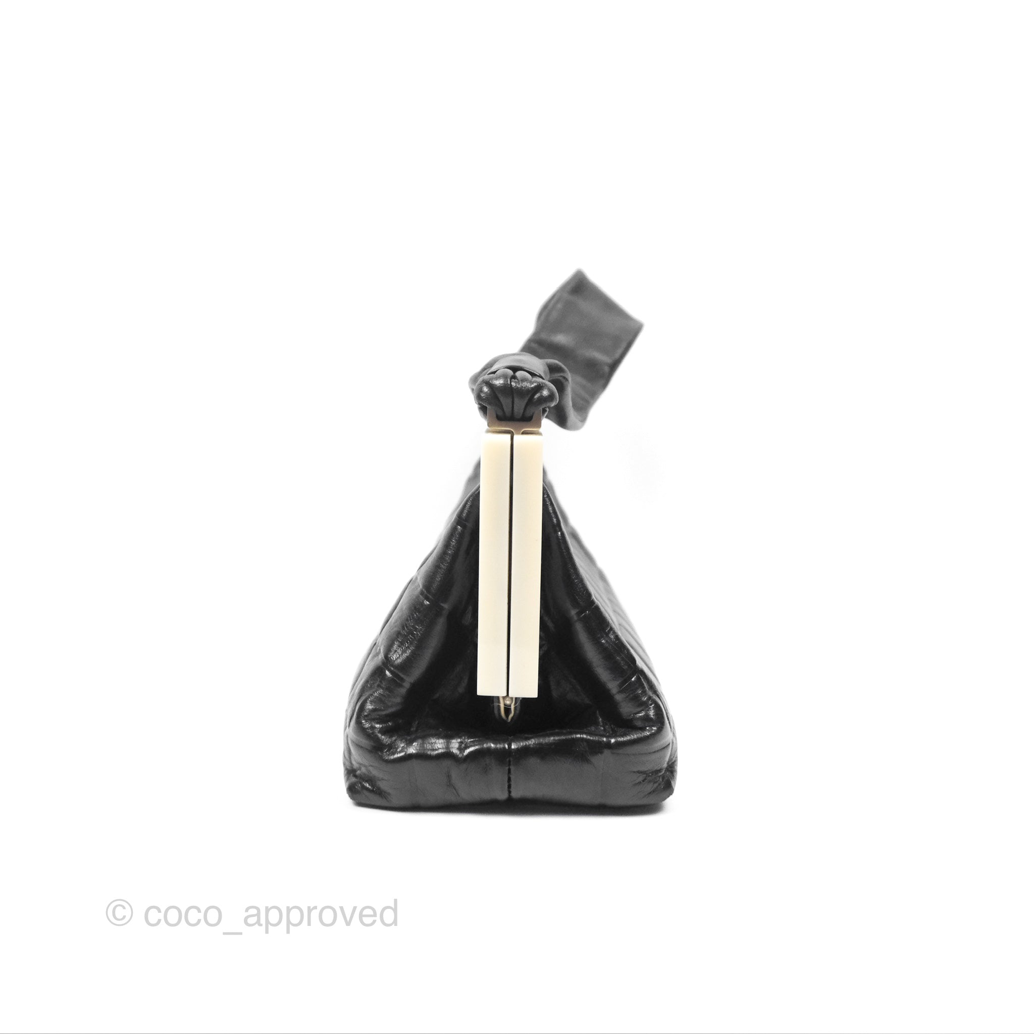 Chanel Choco Bar Shoulder Bag Black Lambskin Leather Crossbody Purse for Women | Luxury Designer Handbag for Date Night & Evening Events