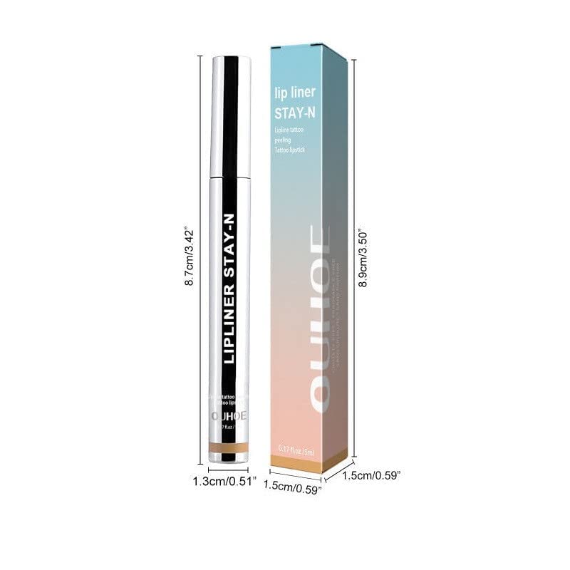 Peel Off Lip Liner - Clear Moisturizing Crystal Stone Nourishing Lip Oil | Waterproof Long-Lasting Lip Stain for All Skin Types | Hydrating Makeup Butter 5ml | Perfect for Daily Wear, Special Occasions & Makeup Looks