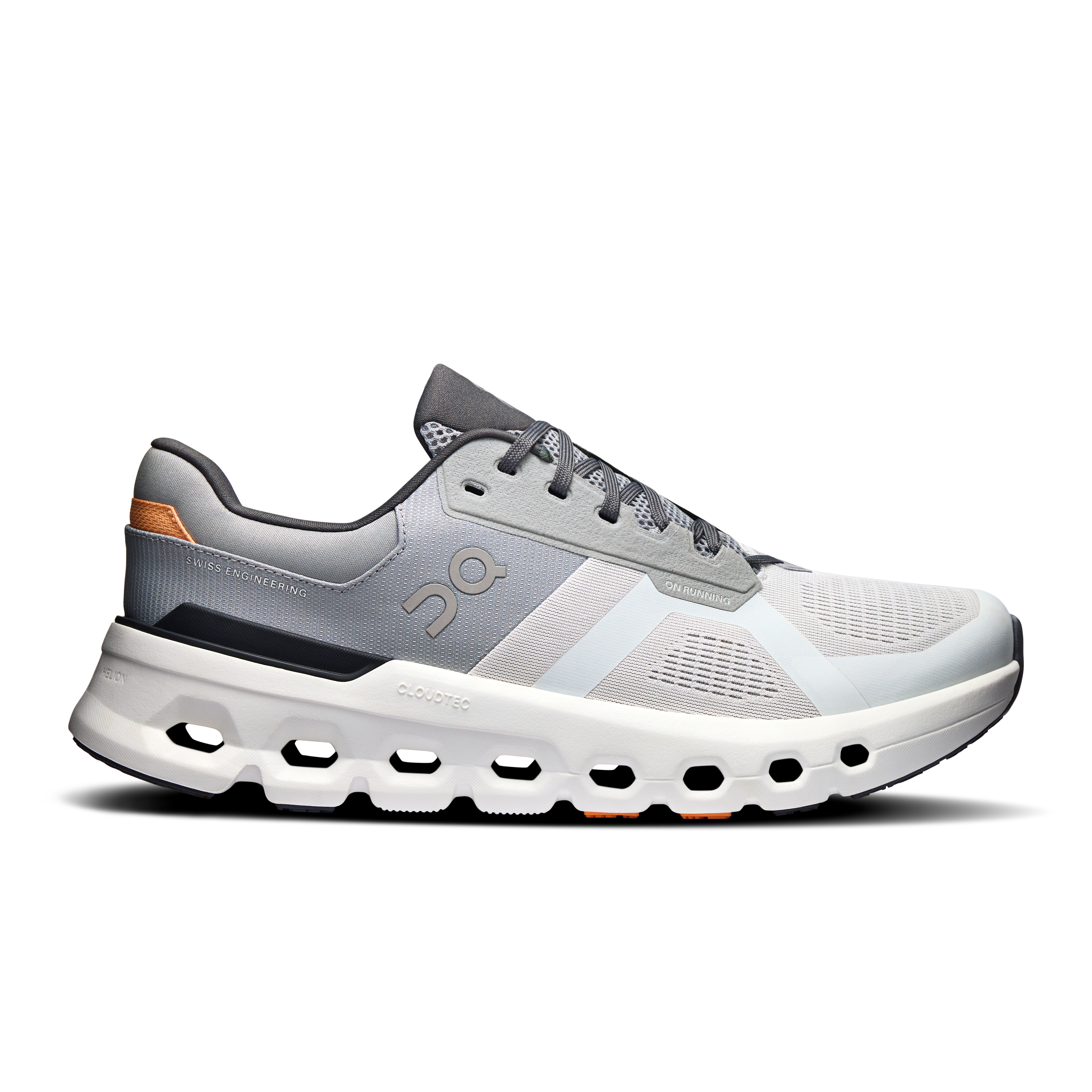 On Running Men's Cloudrunner 2 Running Shoes - Lightweight & Cushioned for Road Running - Wolf Grey/Ivory - Perfect for Jogging, Gym Workouts & Daily Wear