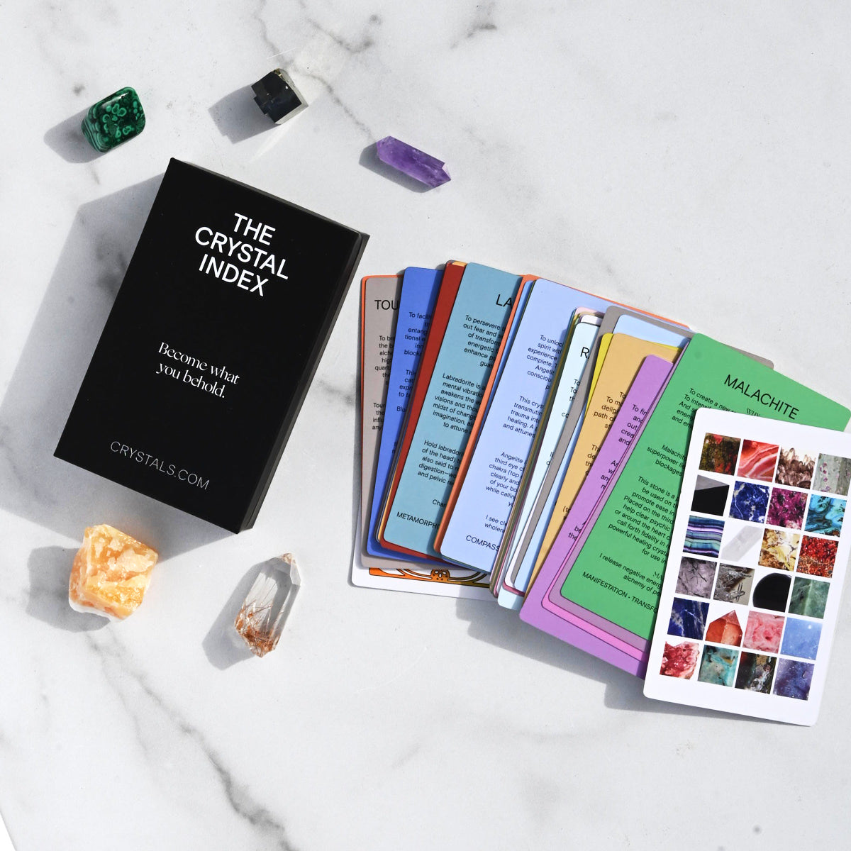 CRYSTALS.COM Premium Healing Crystal Kit - Chakra Balancing Stones Set with Amethyst, Rose Quartz & Clear Quartz | Perfect for Meditation, Energy Healing & Home Decor
